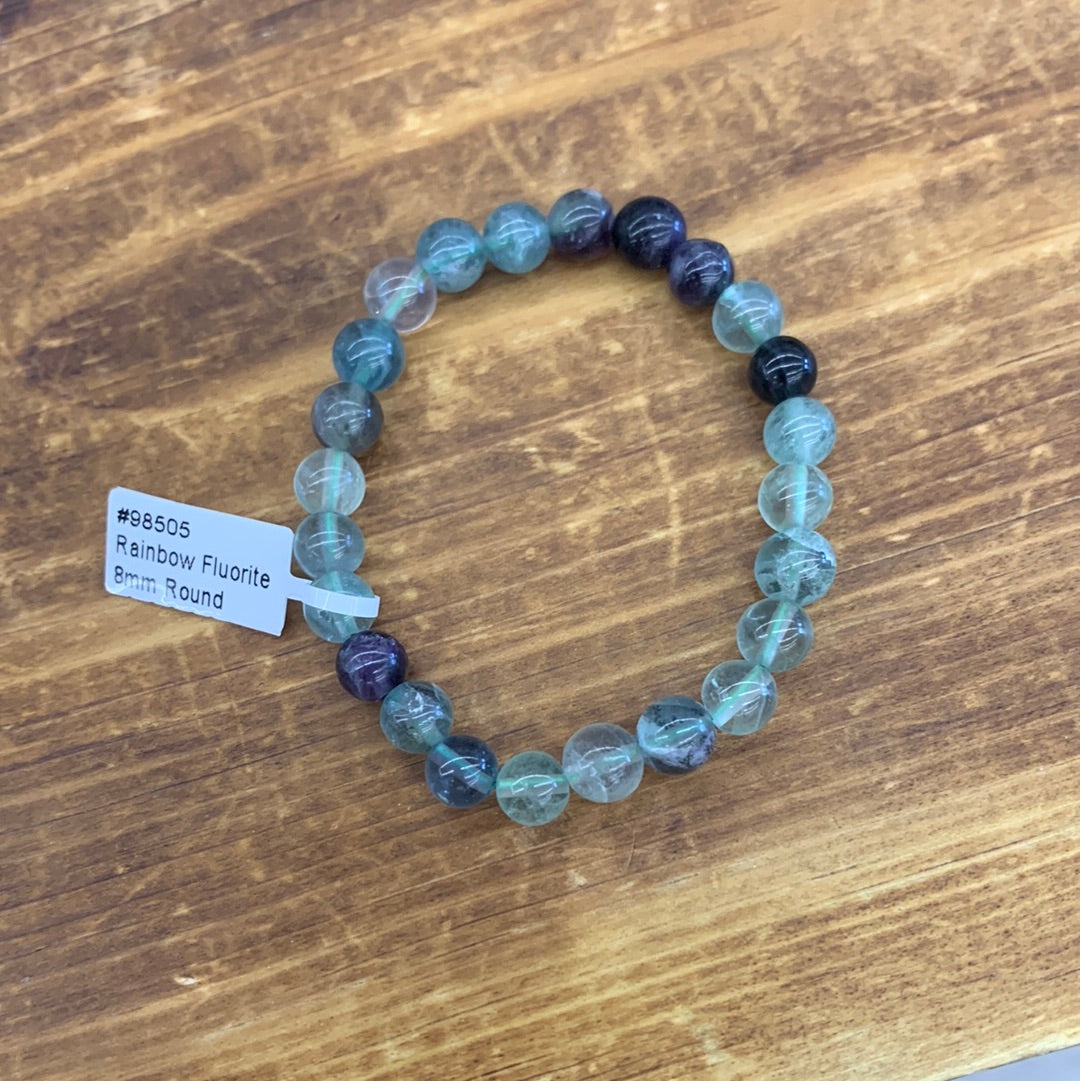 Rainbow Fluorite Bracelet 8mm