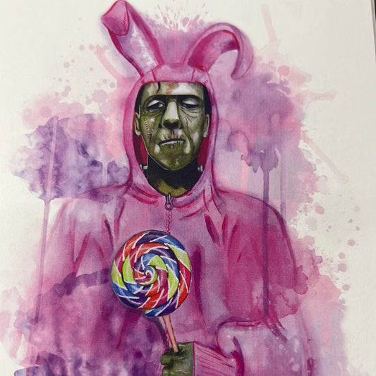 Frankenstein Bunny Greeting Card