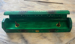 Incense Coffin Box - Green Sun and Moon