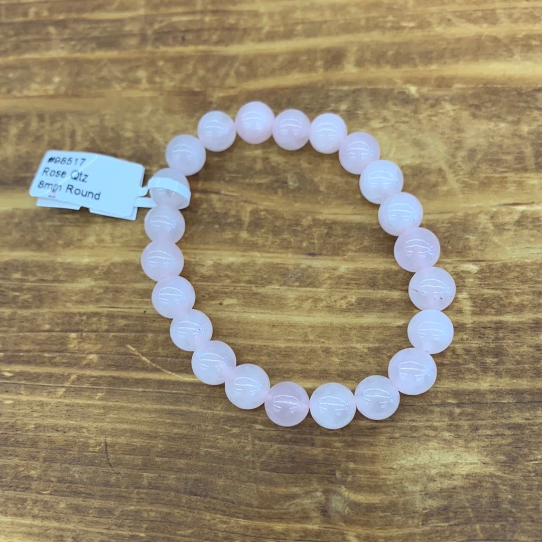 Rose Quartz Bracelet 8mm