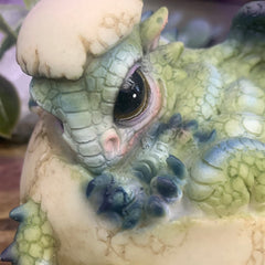 Poly resin hatchling Dragon figurine