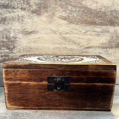 Triple Spiral  Wooden Altar Box