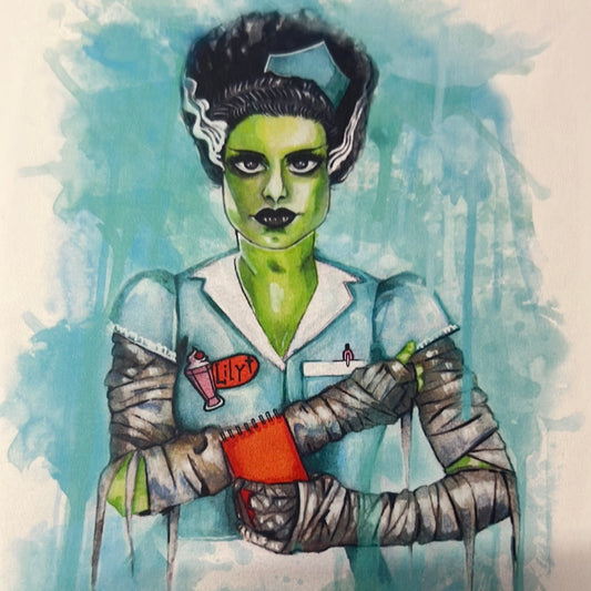 Bride of Frankenstein Greeting  Card