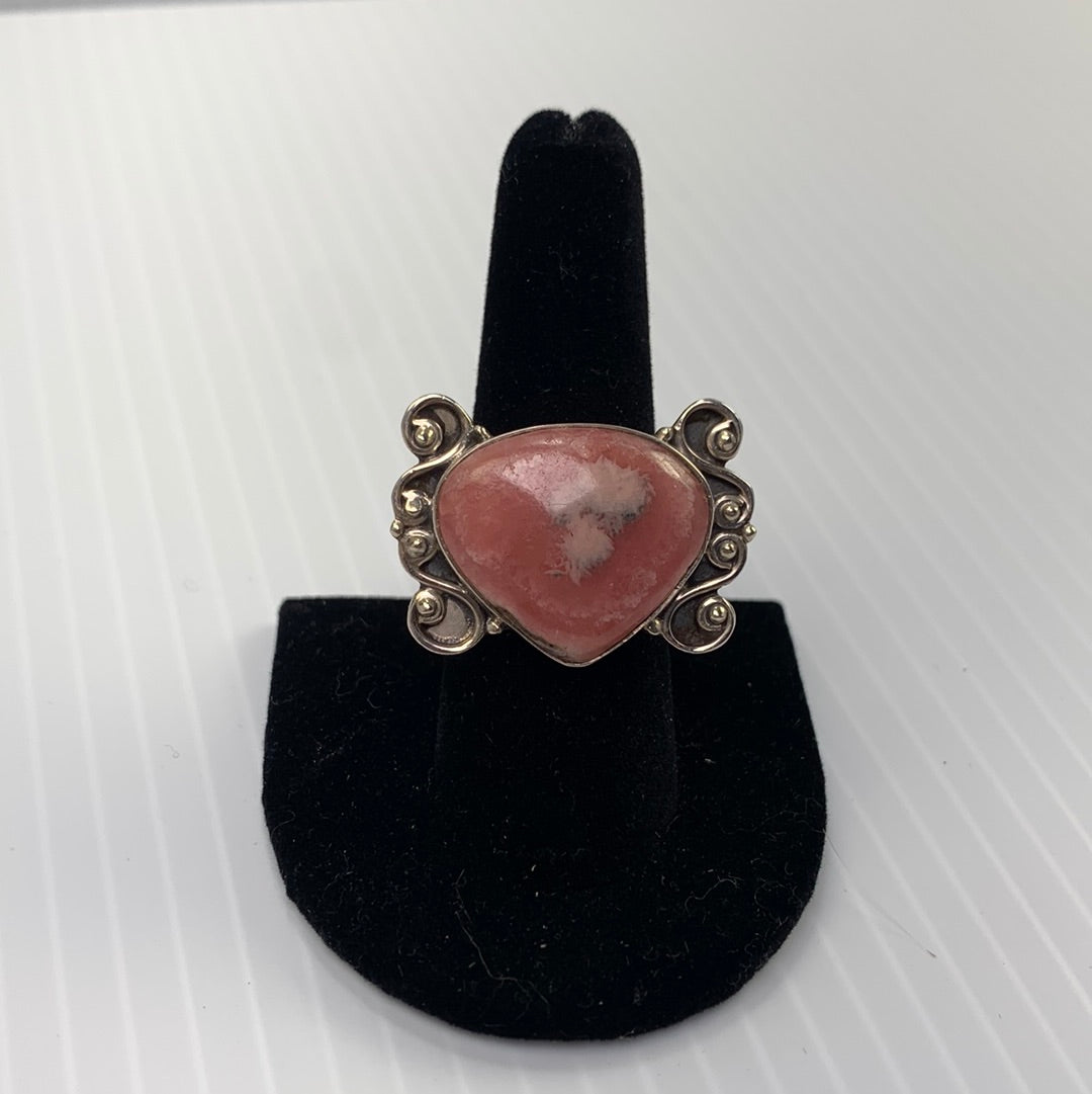 Rhodochrosite Ring