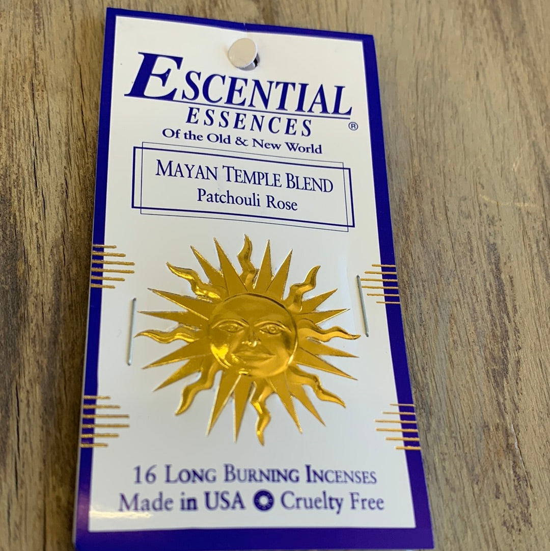 Escential Essences Incense - Mayan Temple Blend  -