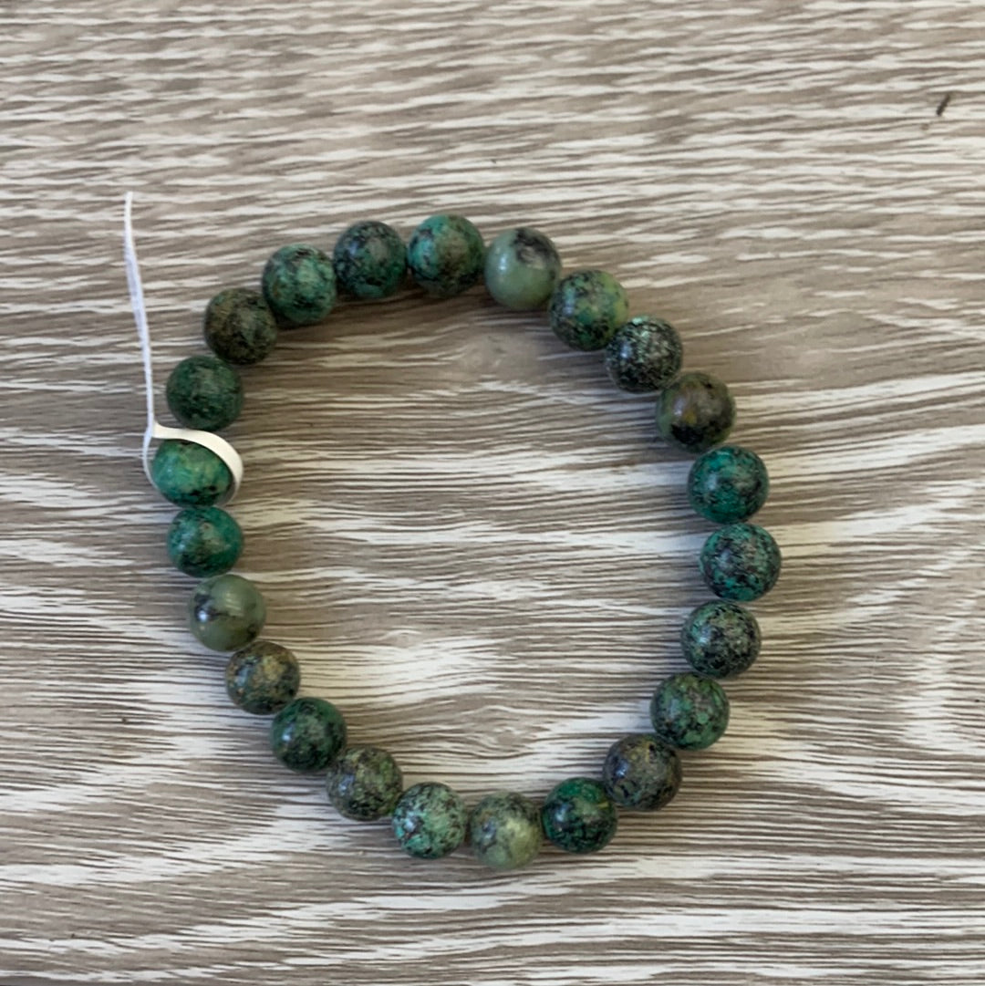 African Turquoise Bracelet 8mm