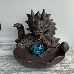 Dragon with Glass Ball - Backflow Incense Burner