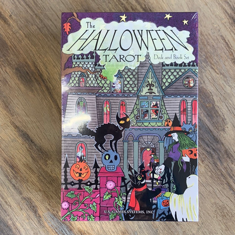 The Halloween tarot and book set