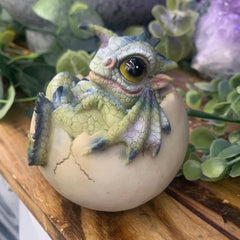 Poly resin hatchling figurine chilling