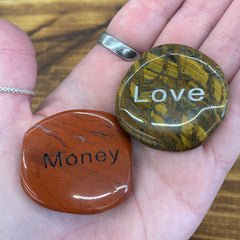 Love and Money Palm stones