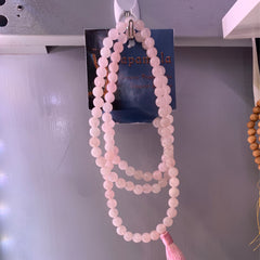 Japamala Rose Quartz Prayer Mala Beads