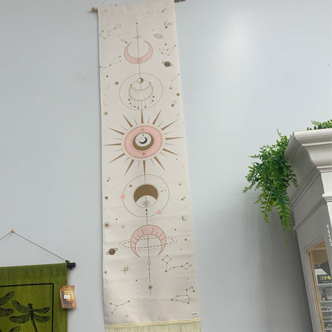 Celestial Hanging Banner - white