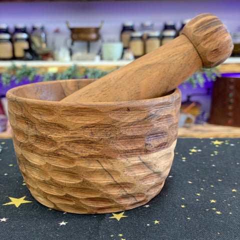 Wooden Mortar and   Pestle