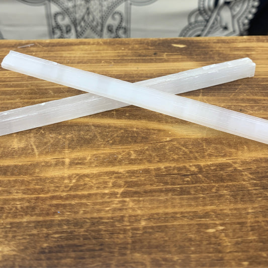 Selenite Rough Cut Wand