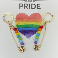 Safety Pin Pride Earrings