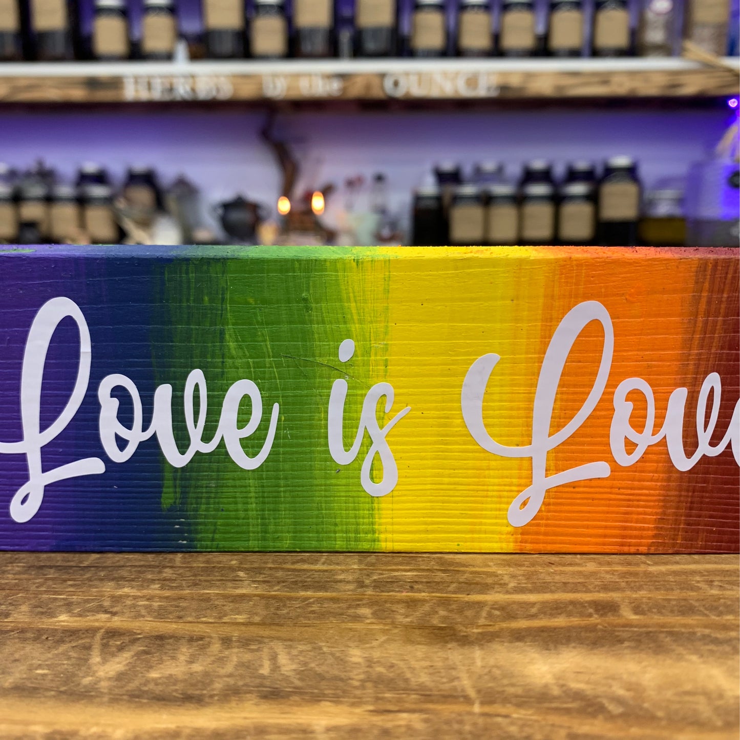 Pride love is love SCS 3x6 white lettering