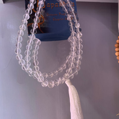 Japamala Quartz Prayer Mala Beads