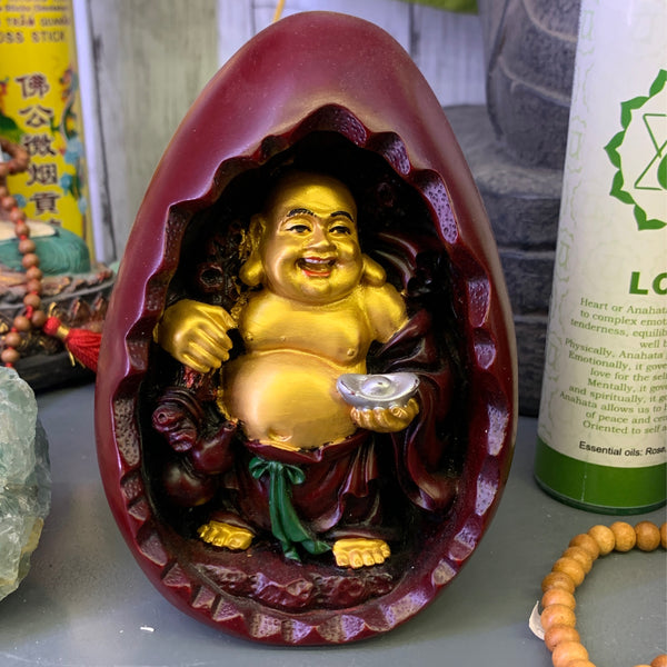 Golden Buddha Egg Figure