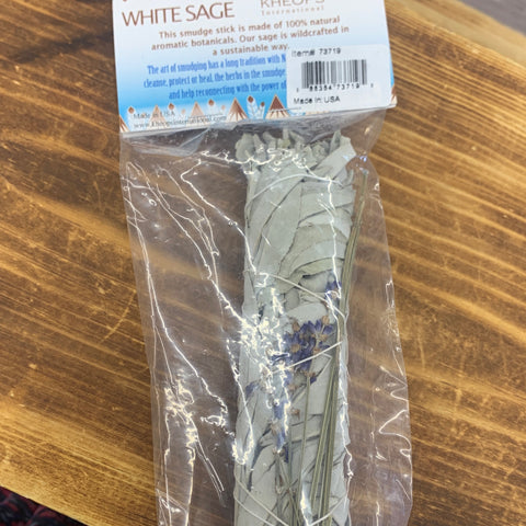 White Sage with Lavender Bundle - prepackaged